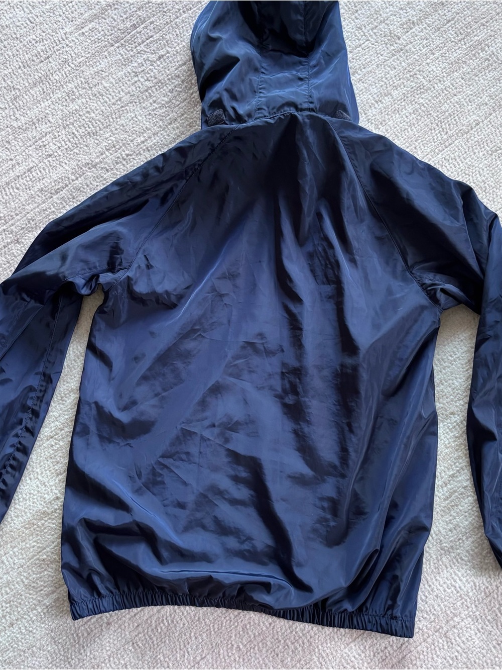 Navy Hooded Windbreaker Running Jacket - Chicago Marathon - Picture 11 of 12
